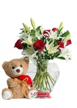 Ayıcık Gül ve Lilyum